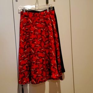 Ann Taylor A-line midi skirr